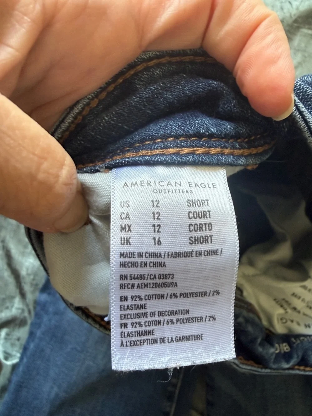 American Eagle Stretch Kick Boot Jeans 12 short - Picture 6 of 7